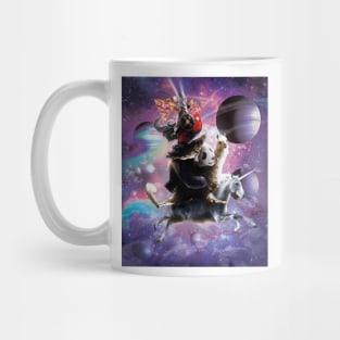 Cat Riding Chicken Turtle Panda Llama Unicorn Mug